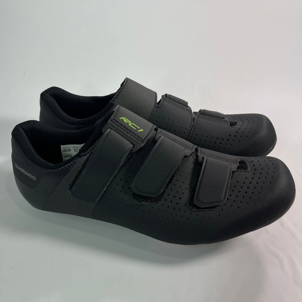 Shimano RC1 SH-RC100 Cycling Shoes Mens 10.5 Black Road Bike Racing Athletic